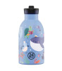 24Bottles Kids Insulated Bottle Pipetli Paslanmaz &Ccedil;elik &Ccedil;ocuk Termosu (330 ml) // Ocean Friends