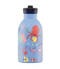 24Bottles Kids Insulated Bottle Pipetli Paslanmaz &Ccedil;elik &Ccedil;ocuk Termosu (330 ml) // Ocean Friends