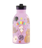 24Bottles Kids Insulated Bottle Pipetli Paslanmaz &Ccedil;elik &Ccedil;ocuk Termosu (330 ml) // Meow Friends