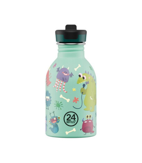24Bottles Kids Bottle Paslanmaz &Ccedil;elik &Ccedil;ocuk Su Matarası (250 ml) // Spooky Friends
