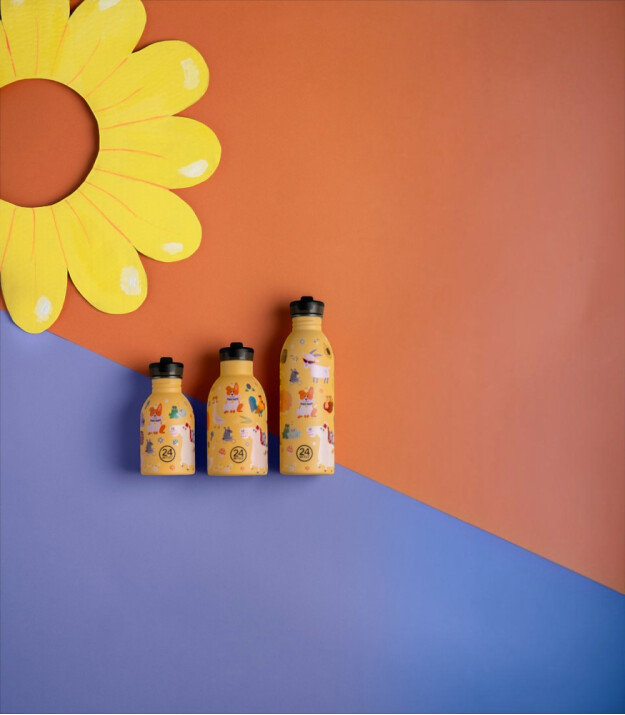24Bottles Kids Insulated Bottle Pipetli Paslanmaz &Ccedil;elik &Ccedil;ocuk Termosu (330 ml) // Farm Friends