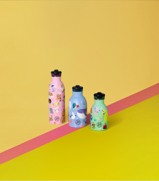 24Bottles Kids Insulated Bottle Pipetli Paslanmaz &Ccedil;elik &Ccedil;ocuk Termosu (330 ml) // Spooky Friends