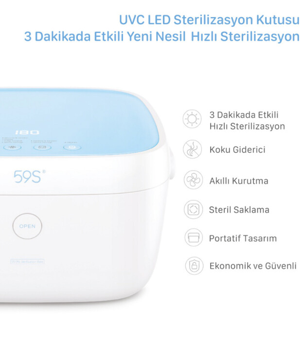 59S Ultraviyole T5 Çok Fonksiyonlu Sterilizasyon Cihazı