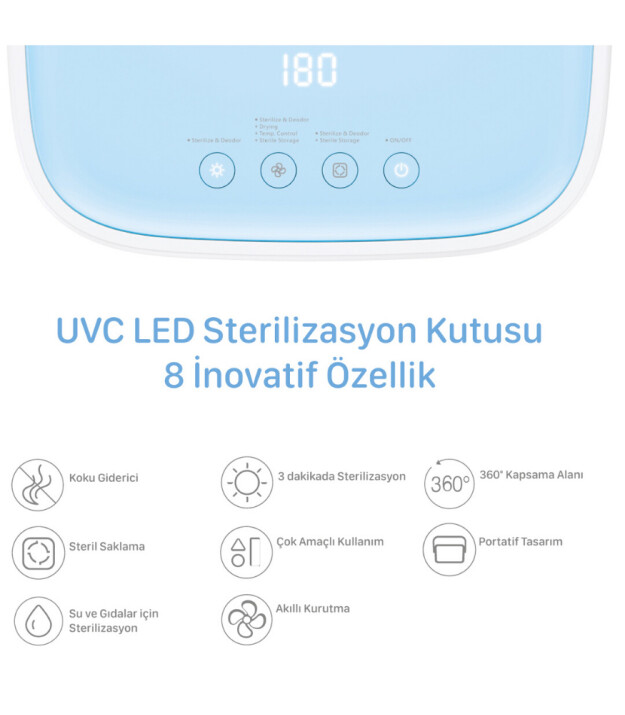 59S Ultraviyole T5 Çok Fonksiyonlu Sterilizasyon Cihazı