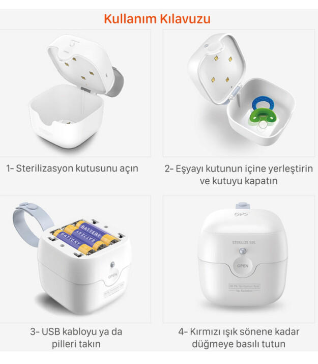 59S Ultraviyole S6 Mini Sterilizasyon Kutusu
