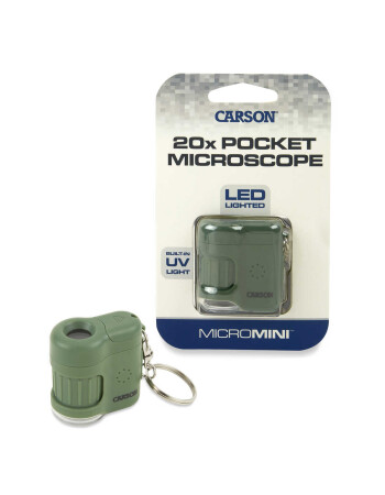 Carson Micromini Led & UV Işıklı Cep Mikroskobu (20X) // Green