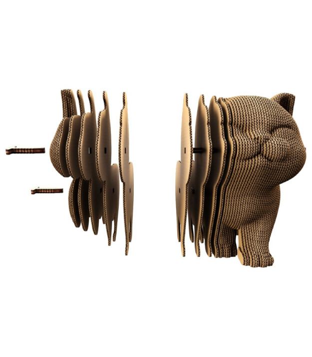 Cartonic 3D Karton Puzzle // Kittens Trio