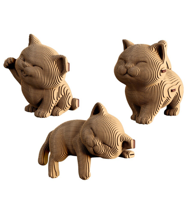 Cartonic 3D Karton Puzzle // Kittens Trio