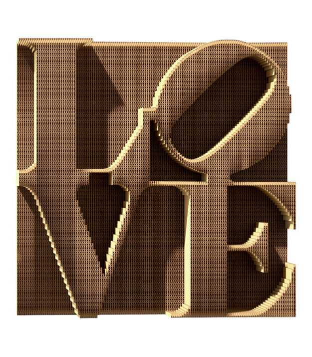 Cartonic 3D Karton Puzzle // Love