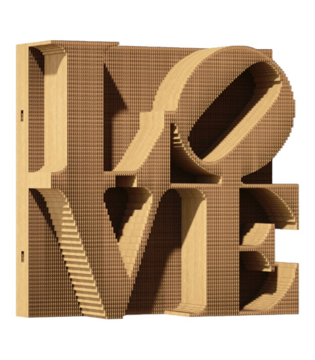Cartonic 3D Karton Puzzle // Love