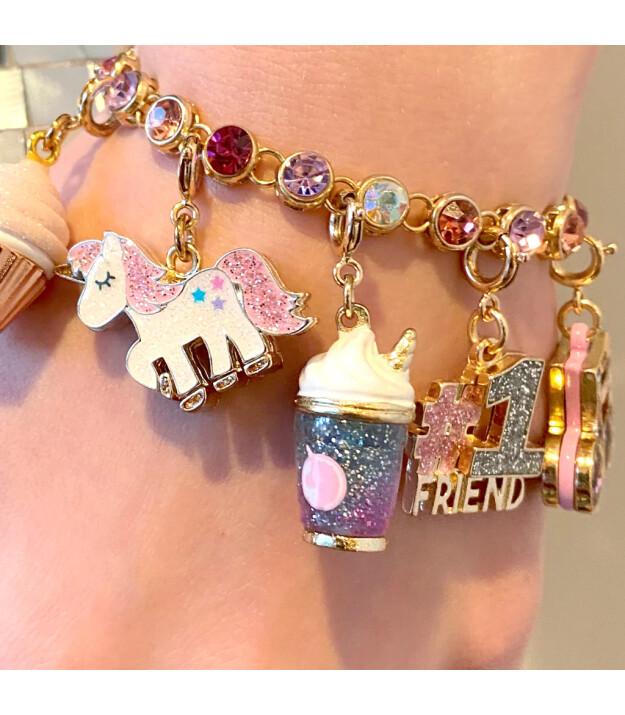 CHARM IT! Gold Unicorn Smoothie Charm