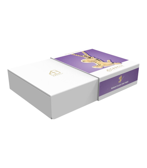 Chocli Altın Kaplama Kolye (18 Ayar) // Uçan Unicorn