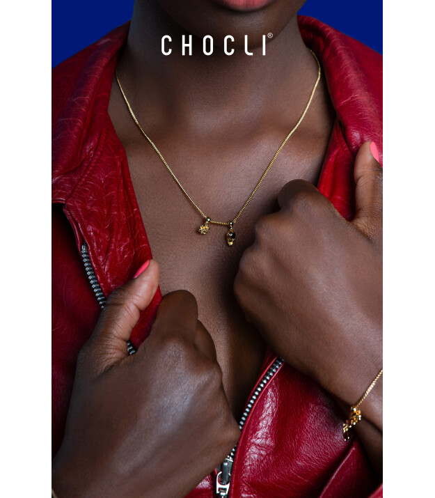 Chocli Altın Kaplama Kolye & Bileklik Charm (18 Ayar) // B