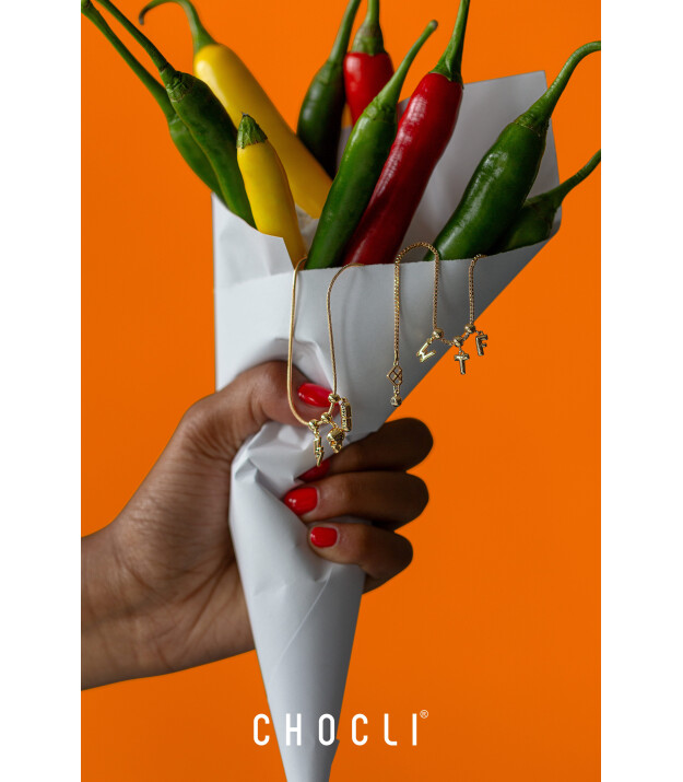 Chocli Altın Kaplama Kolye & Bileklik Charm (18 Ayar) // M