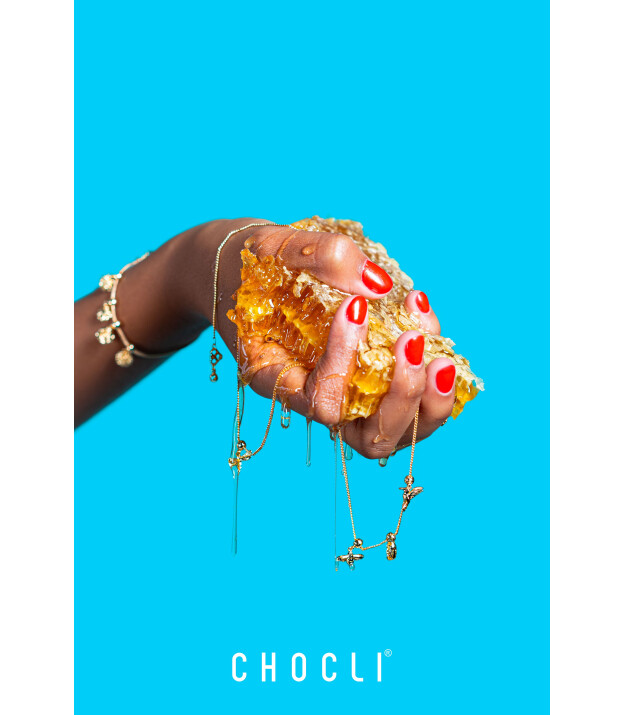 Chocli Altın Kaplama Kolye & Bileklik Charm (18 Ayar) // V