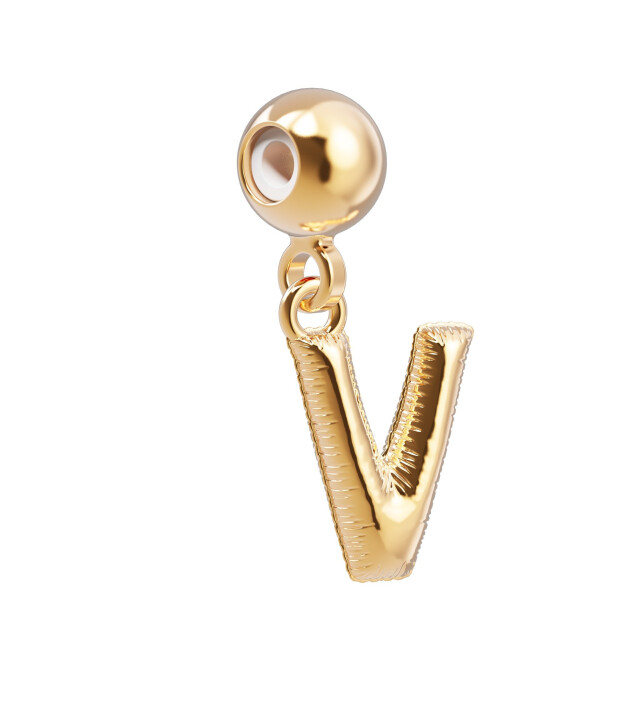 Chocli Altın Kaplama Kolye & Bileklik Charm (18 Ayar) // V