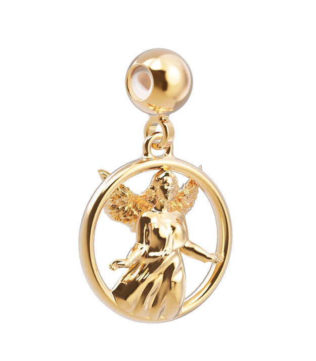 Chocli Altın Kaplama Kolye & Bileklik Charm (18 Ayar) // Başak