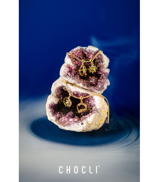 Chocli Altın Kaplama Kolye & Bileklik Charm (18 Ayar) // Başak