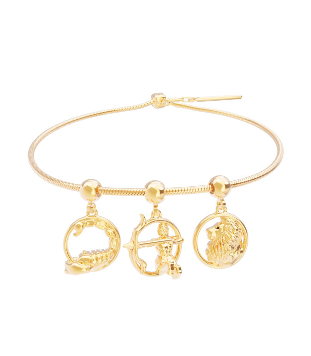 Chocli Altın Kaplama Kolye & Bileklik Charm (18 Ayar) // Yay