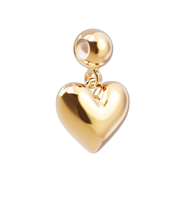 Chocli Altın Kaplama Kolye & Bileklik Charm (18 Ayar) // Love