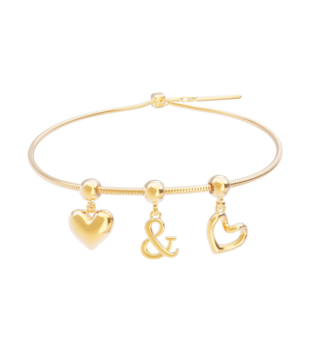 Chocli Altın Kaplama Kolye & Bileklik Charm (18 Ayar) // Love