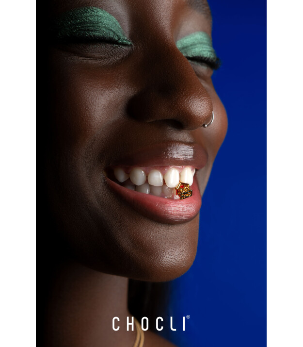 Chocli Altın Kaplama Kolye & Bileklik Charm (18 Ayar) // Pati