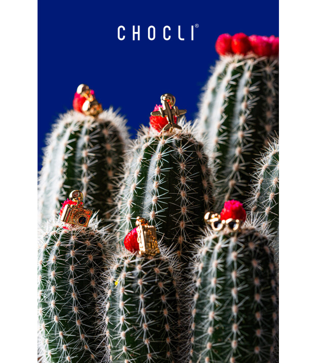 Chocli Altın Kaplama Kolye & Bileklik Charm (18 Ayar) // Valiz