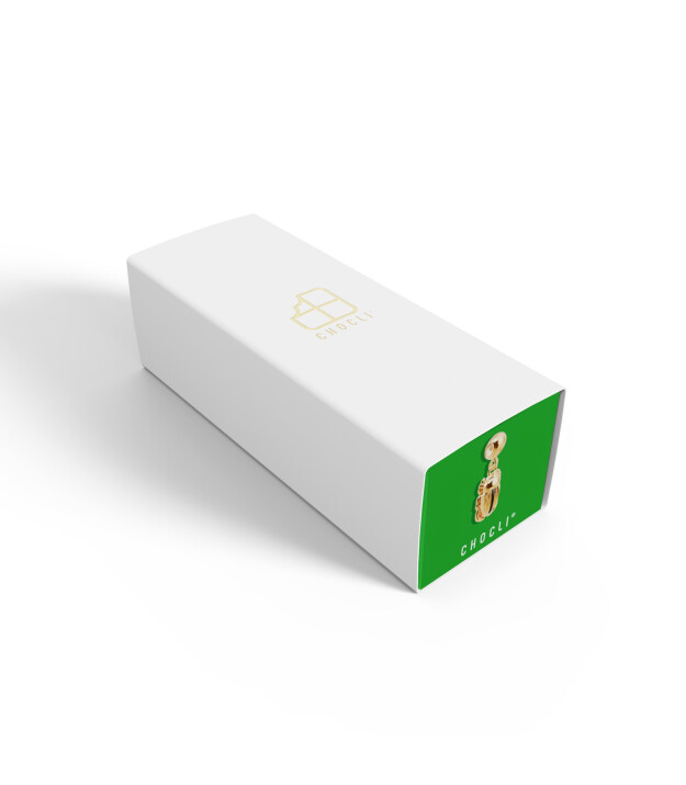 Chocli Altın Kaplama Kolye & Bileklik Charm (18 Ayar) // Scarabee