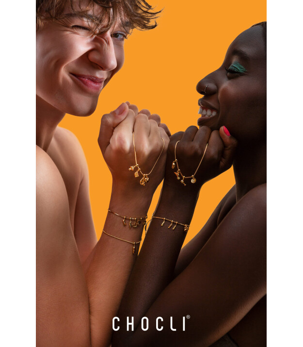 Chocli Altın Kaplama Kolye & Bileklik Charm (18 Ayar) // Humming Bird