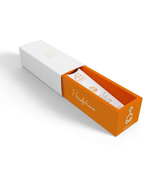 Chocli Altın Kaplama Kolye & Bileklik Charm (18 Ayar) // Kulaklık