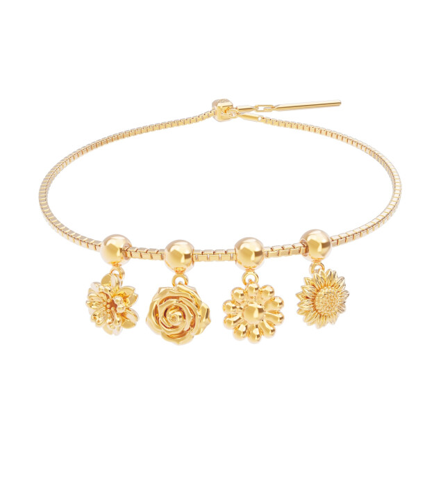 Chocli Altın Kaplama Kolye & Bileklik Charm (18 Ayar) // Rose