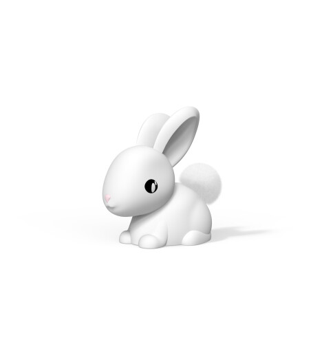 Dhink Silikon Gece Lambası (Şarjlı) // Bunny Cotton