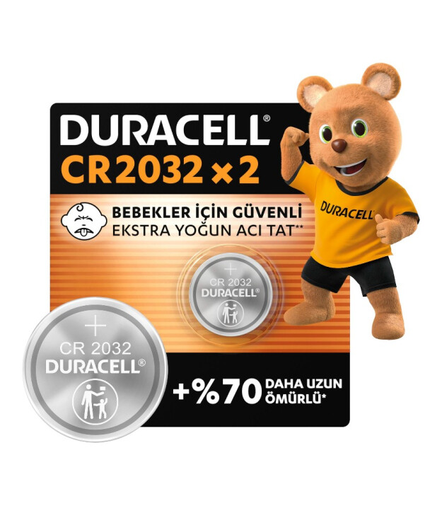Duracell D&uuml;ğme Pil 2032 3 Volt Iris 2.0 (2 Adet)