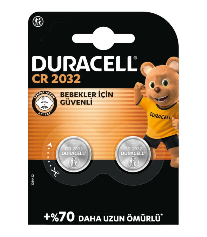 Duracell Düğme Pil 2032 3 Volt Iris 2.0 (2 Adet)