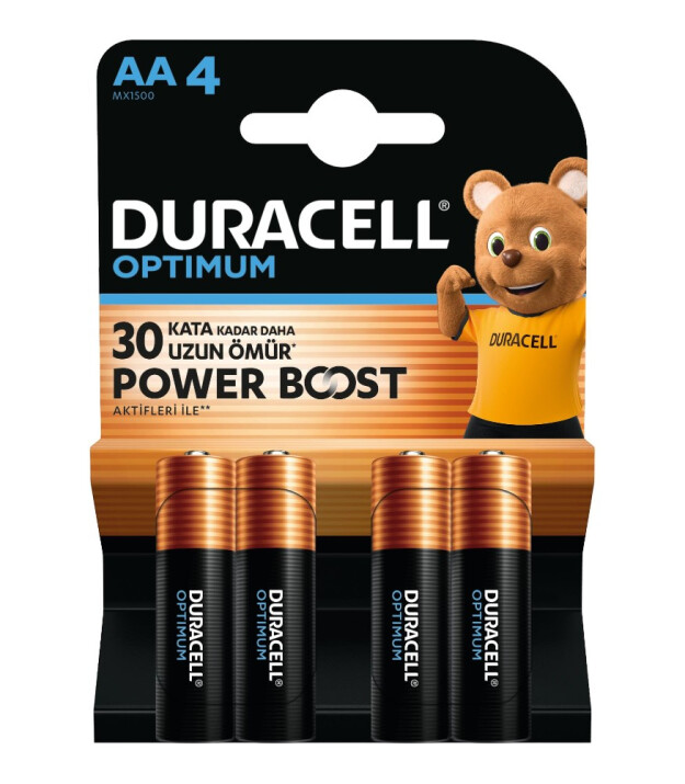 Duracell Optimum AA Kalın Kalem Pil (4 Adet)