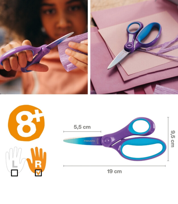 Fiskars Big Kids Makas (15 cm) // Degrade Mor