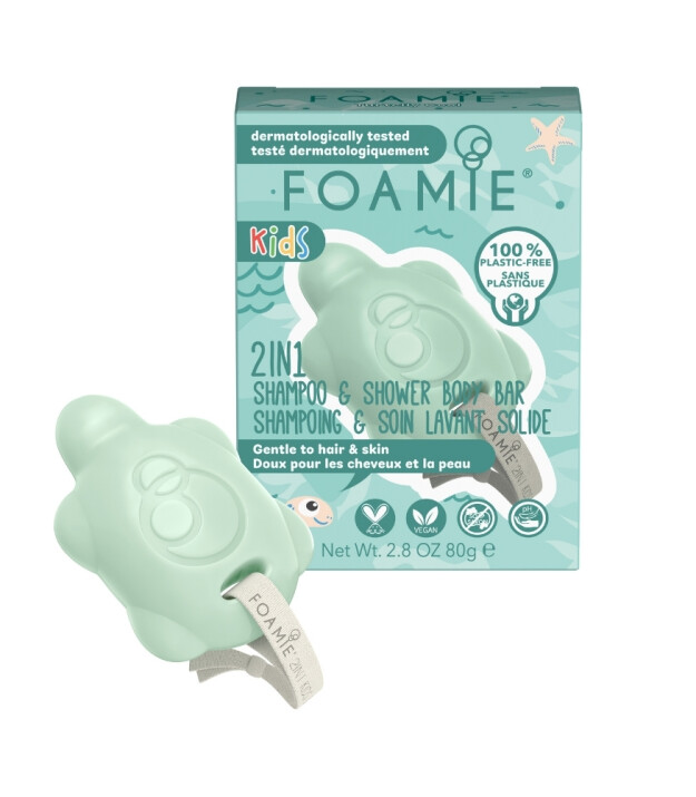 Foamie Kids Turtally Katı Saç ve Vücut Sabunu // Cool For Boys