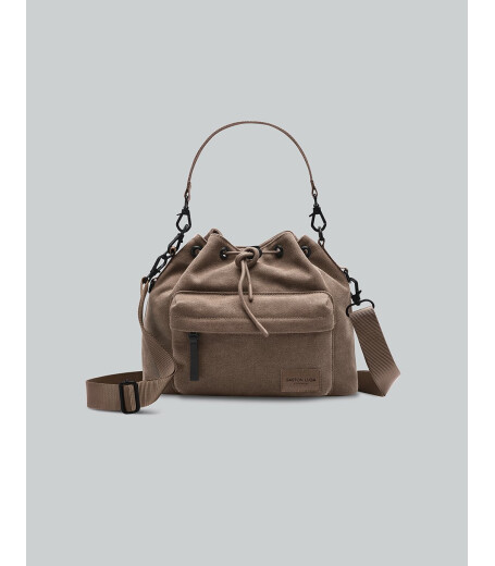 Gaston Luga Splash Bucket Crossbody &Ccedil;anta - Kahverengi