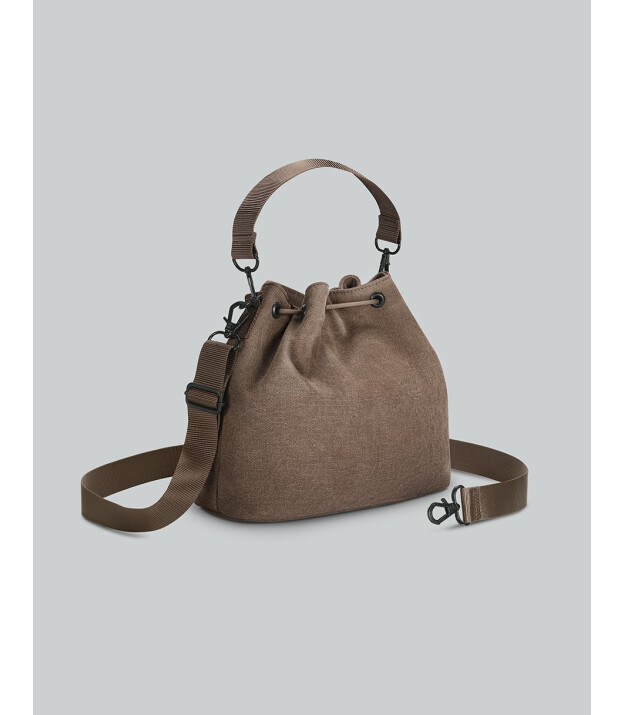 Gaston Luga Splash Bucket Crossbody &Ccedil;anta - Kahverengi