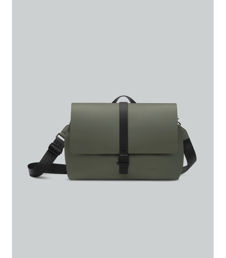 Gaston Luga Splash Crossbody Large 14" &Ccedil;anta - Zeytin Yeşili