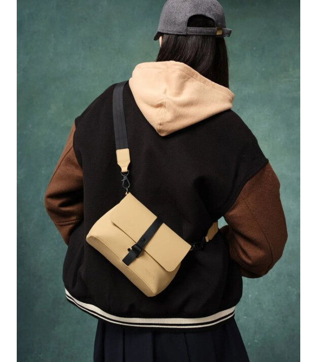 Gaston Luga Splash Crossbody &Ccedil;anta- Latte