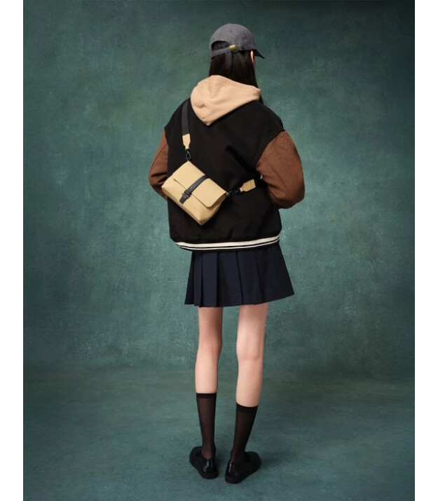 Gaston Luga Splash Crossbody &Ccedil;anta- Latte