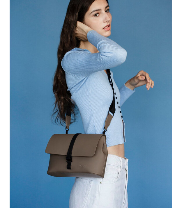 Gaston Luga Splash Crossbody Medium &Ccedil;anta - Kahverengi