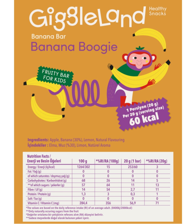 Giggleland Meyve Bar Tanışma Paketi (7 Adet - 20 gr)