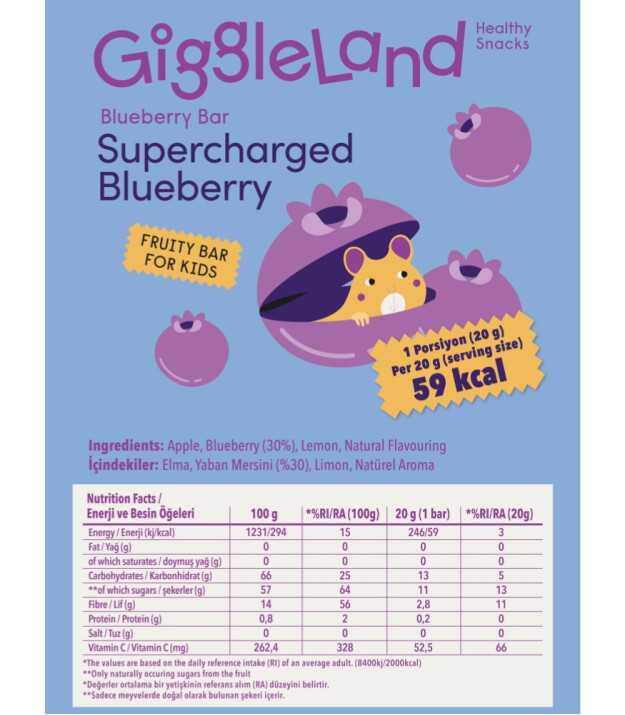 Giggleland Meyve Bar Tanışma Paketi (7 Adet - 20 gr)