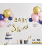 Ginger Ray - Baby Shower Yazısı ve Balon Dekorlar - Altın