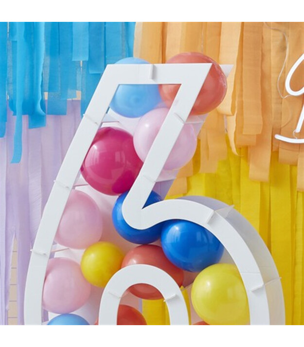 Ginger Ray - Balon Standı - 6 Rakamı