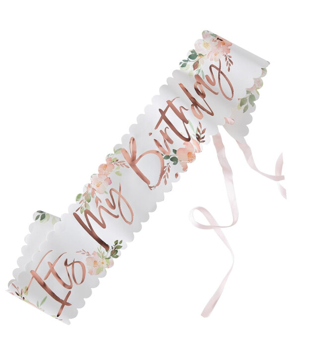 Ginger Ray - It's My Birthday - Çiçekli Kuşak