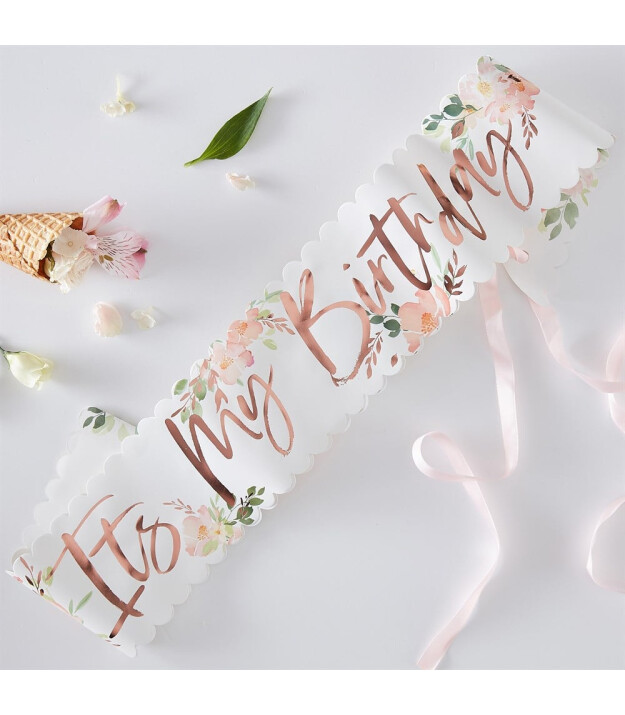Ginger Ray - It's My Birthday - Çiçekli Kuşak