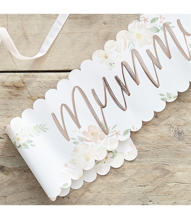 Ginger Ray - Mummy To Be - Çiçekli Kuşak